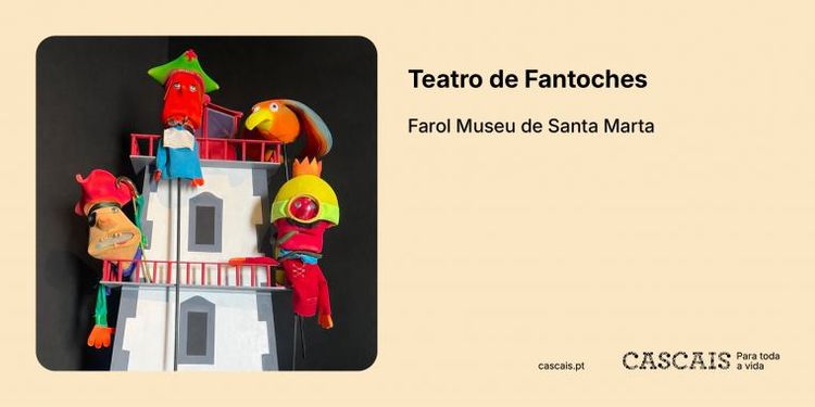 Teatro de fantoches, no Farol Museu de Santa Marta